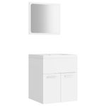 Casa si Gradina - Mobilier - Seturi de mobilier - Seturi baie - Set mobilier de baie, alb, lemn prelucrat - Infinity.ro