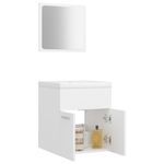 Casa si Gradina - Mobilier - Seturi de mobilier - Seturi baie - Set mobilier de baie, alb, lemn prelucrat - Infinity.ro