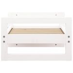 Petshop - Accesorii petshop - Culcusuri si custi - Culcusuri si saltele - Pat pentru caini, alb, 55,5x45,5x28 cm, lemn masiv de pin - Infinity.ro