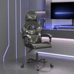 Casa si Gradina - Mobilier - Scaune si fotolii - Scaune - Scaun de gaming pivotant, negru si camuflaj, piele ecologica - Infinity.ro