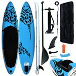 Sport si Outdoor - Sporturi acvatice - Sporturi pe placa - Stand up paddle - Set de placa SUP gonflabila, albastru, 305x76x15 cm - Infinity.ro