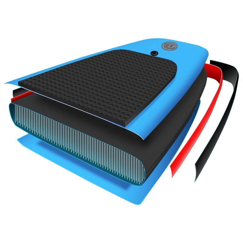 Sport si Outdoor - Sporturi acvatice - Sporturi pe placa - Stand up paddle - Set de placa SUP gonflabila, albastru, 305x76x15 cm - Infinity.ro