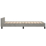Casa si Gradina - Mobilier - Paturi si accesorii - Paturi - Cadru de pat cu tablie, gri deschis, 80x200 cm, catifea - Infinity.ro