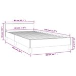 Casa si Gradina - Mobilier - Paturi si accesorii - Paturi - Cadru de pat cu tablie, gri deschis, 80x200 cm, catifea - Infinity.ro