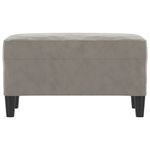 Casa si Gradina - Mobilier - Canapele si coltare - Banchete - Banca, gri deschis, 70x35x41 cm, catifea - Infinity.ro