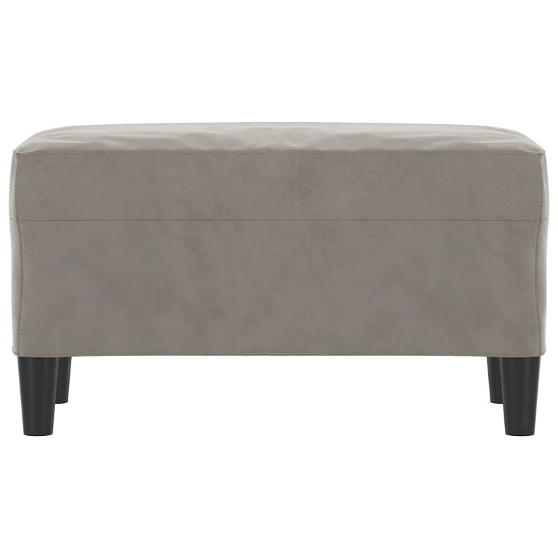 Casa si Gradina - Mobilier - Canapele si coltare - Banchete - Banca, gri deschis, 70x35x41 cm, catifea - Infinity.ro