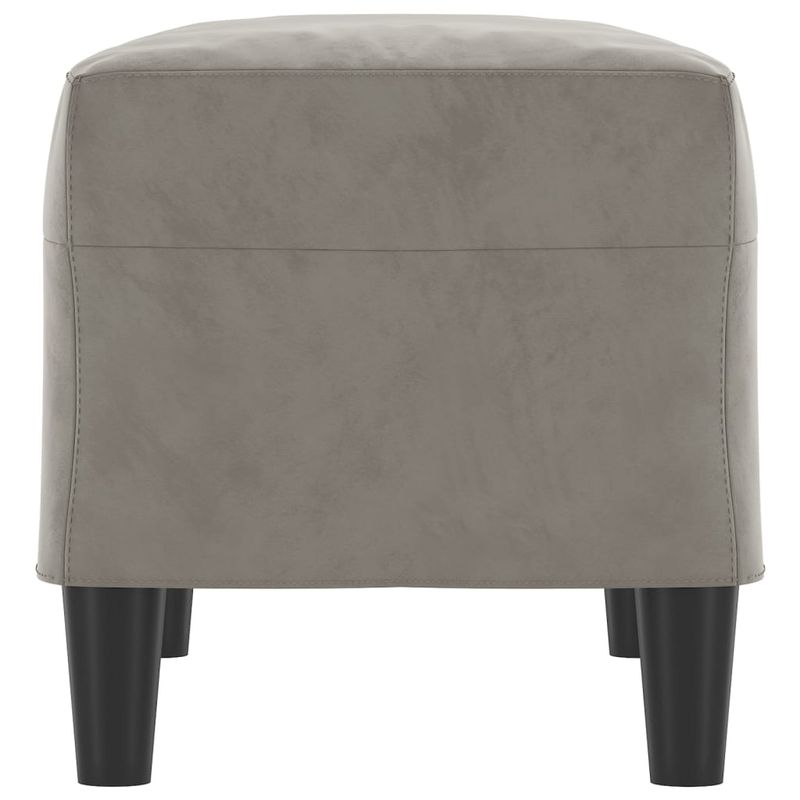 Casa si Gradina - Mobilier - Canapele si coltare - Banchete - Banca, gri deschis, 70x35x41 cm, catifea - Infinity.ro