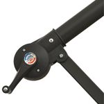 Casa si Gradina - Gradina si terasa - Umbrele si pavilioane - Umbrele - Umbrela suspendata cu LED si stalp din otel, rosu vin - Infinity.ro