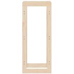 Casa si Gradina - Termice - Sobe, Seminee si accesorii - Accesorii seminee si sobe - Rastel pentru lemne de foc, 41x25x100 cm, lemn masiv pin - Infinity.ro