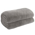 Casa si Gradina - Textile si covoare - Pături și cuverturi - Pături - Patura grea cu husa, gri, 122x183 cm, 5 kg, material textil - Infinity.ro
