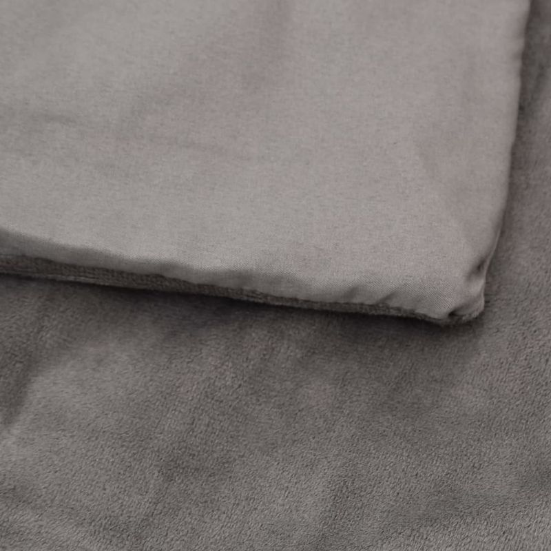 Casa si Gradina - Textile si covoare - Pături și cuverturi - Pături - Patura grea cu husa, gri, 122x183 cm, 5 kg, material textil - Infinity.ro