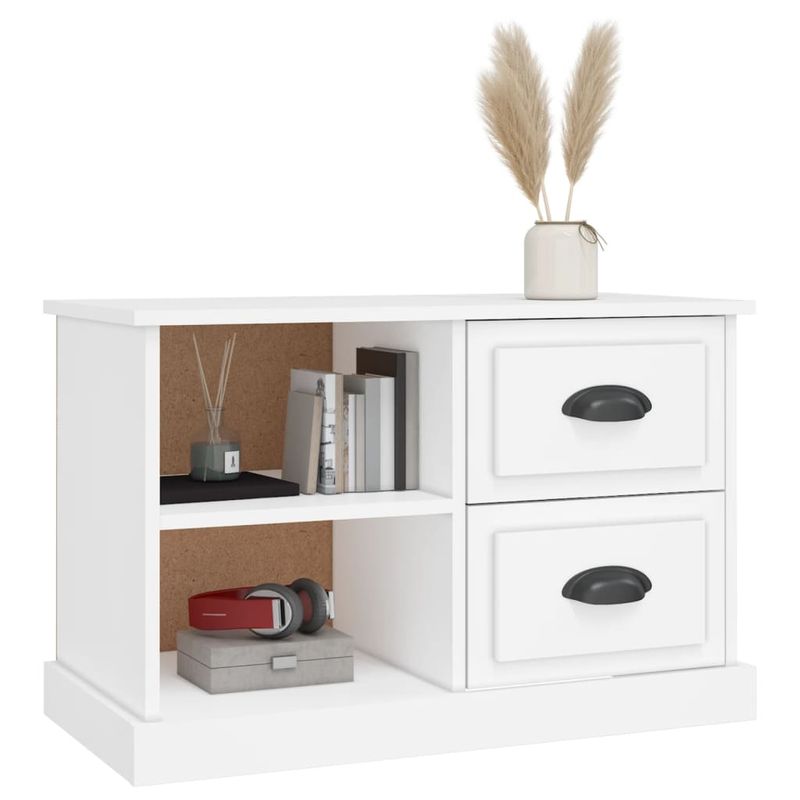 Casa si Gradina - Mobilier - Comode si corpuri - Comode - Comoda TV, alb, 73x35,5x47,5 cm, lemn prelucrat - Infinity.ro