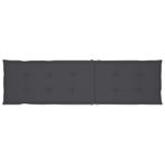 Casa si Gradina - Gradina si terasa - Mobilier exterior - Scaune si sezlonguri gradina - Sezlong exterior, suport picioare și pernă, lemn masiv acacia, antracit - Infinity.ro