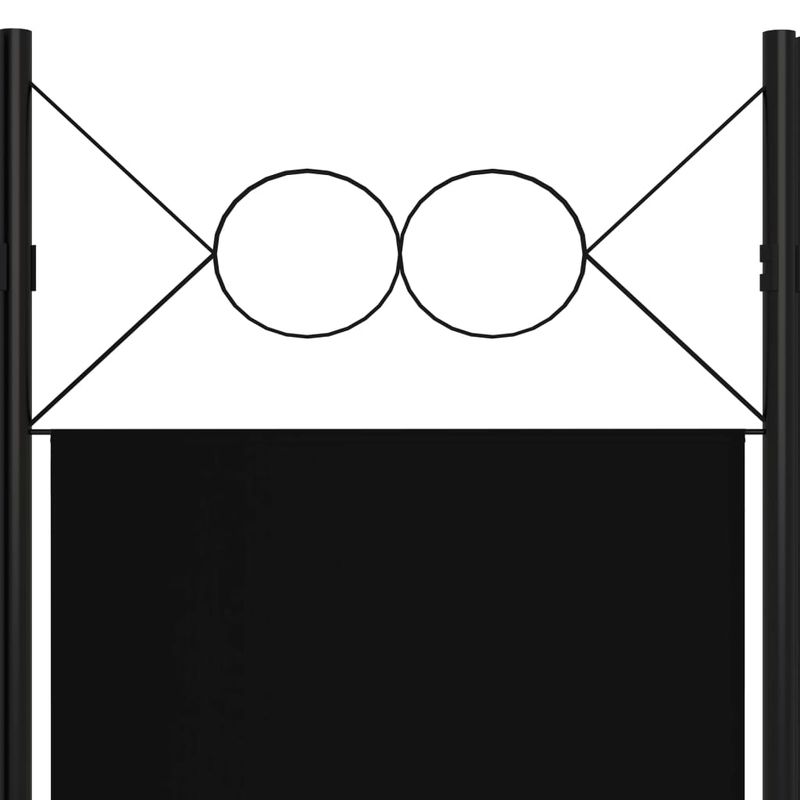 Casa si Gradina - Decoratiuni - Pereti despartitori si paravane - Paravan de camera cu 3 panouri, negru, 120 x 180 cm - Infinity.ro