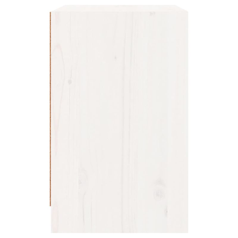 Casa si Gradina - Mobilier - Comode si corpuri - Noptiere - Noptiera, alb, 40x31x50 cm, lemn masiv de pin - Infinity.ro