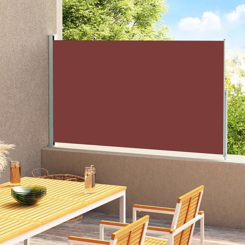 Casa si Gradina - Gradina si terasa - Umbrele si pavilioane - Umbrele - Copertina laterala retractabila de terasa, maro, 180x300 cm - Infinity.ro
