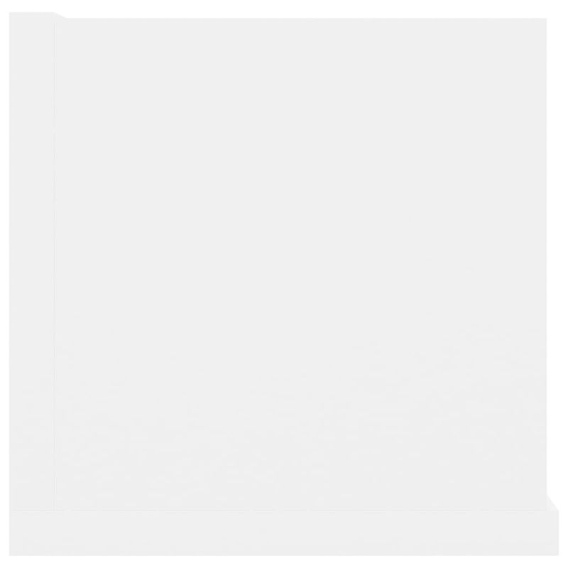 Casa si Gradina - Mobilier - Biblioteci si rafturi - Rafturi - Raft de perete pentru CD-uri, alb, 100 x 18 x 18 cm, PAL - Infinity.ro