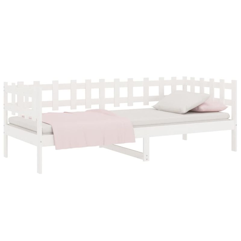 Casa si Gradina - Mobilier - Paturi si accesorii - Paturi - Pat de zi, alb, 80x200 cm, lemn masiv de pin - Infinity.ro