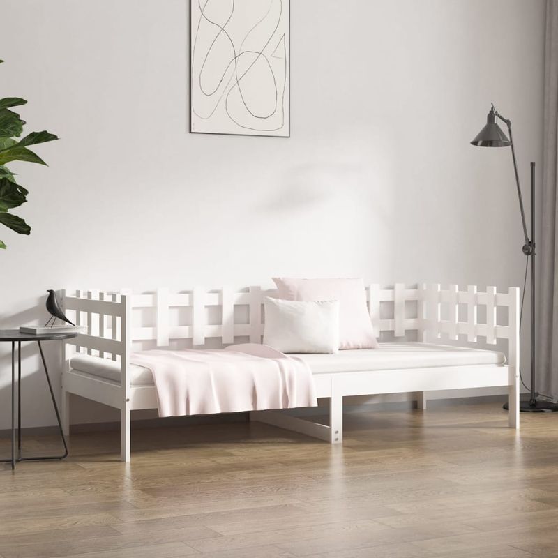 Casa si Gradina - Mobilier - Paturi si accesorii - Paturi - Pat de zi, alb, 80x200 cm, lemn masiv de pin - Infinity.ro