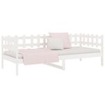Casa si Gradina - Mobilier - Paturi si accesorii - Paturi - Pat de zi, alb, 80x200 cm, lemn masiv de pin - Infinity.ro