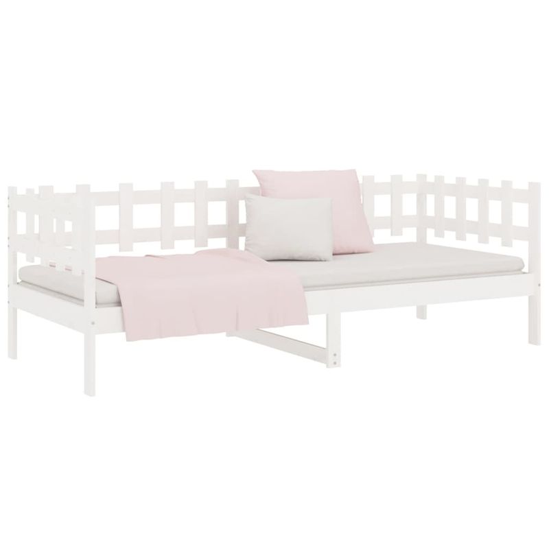 Casa si Gradina - Mobilier - Paturi si accesorii - Paturi - Pat de zi, alb, 80x200 cm, lemn masiv de pin - Infinity.ro