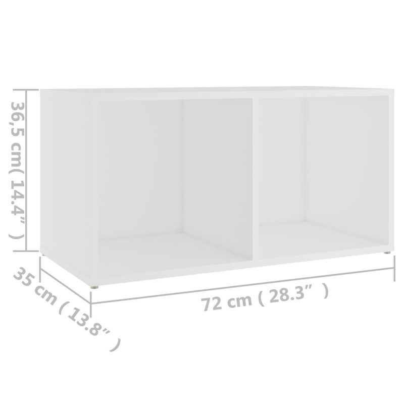 Casa si Gradina - Mobilier - Comode si corpuri - Comode - Comoda TV, alb, 72x35x36,5 cm, PAL - Infinity.ro