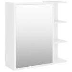 Casa si Gradina - Mobilier - Comode si corpuri - Masute de toaleta - Dulap de baie cu oglinda, alb, 62,5 x 20,5 x 64 cm, PAL - Infinity.ro