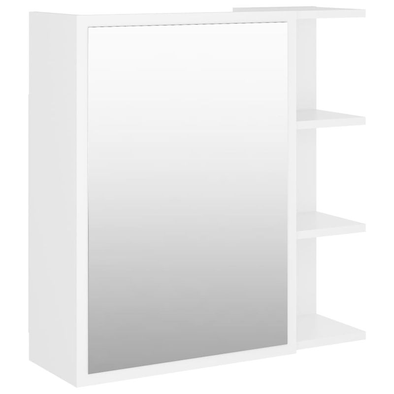 Casa si Gradina - Mobilier - Comode si corpuri - Masute de toaleta - Dulap de baie cu oglinda, alb, 62,5 x 20,5 x 64 cm, PAL - Infinity.ro