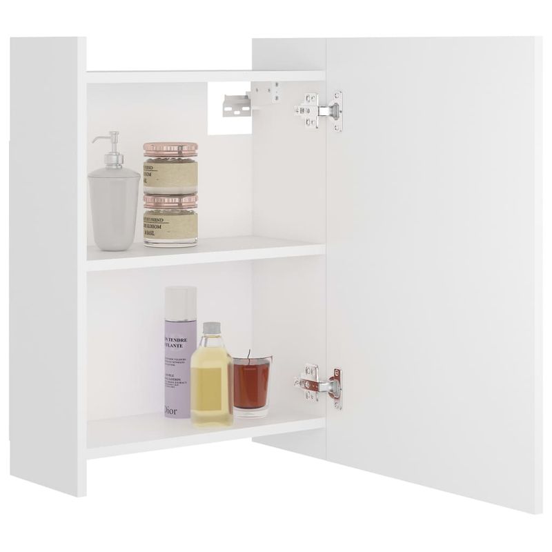 Casa si Gradina - Mobilier - Comode si corpuri - Masute de toaleta - Dulap de baie cu oglinda, alb, 62,5 x 20,5 x 64 cm, PAL - Infinity.ro