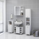 Casa si Gradina - Mobilier - Comode si corpuri - Masute de toaleta - Dulap de baie cu oglinda, alb, 62,5 x 20,5 x 64 cm, PAL - Infinity.ro