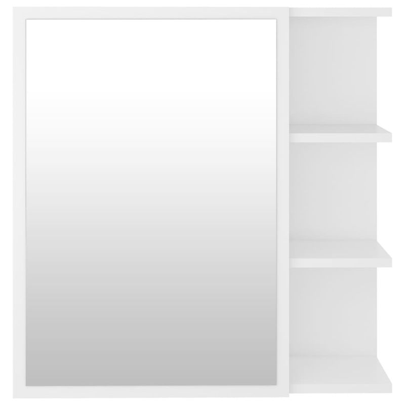 Casa si Gradina - Mobilier - Comode si corpuri - Masute de toaleta - Dulap de baie cu oglinda, alb, 62,5 x 20,5 x 64 cm, PAL - Infinity.ro