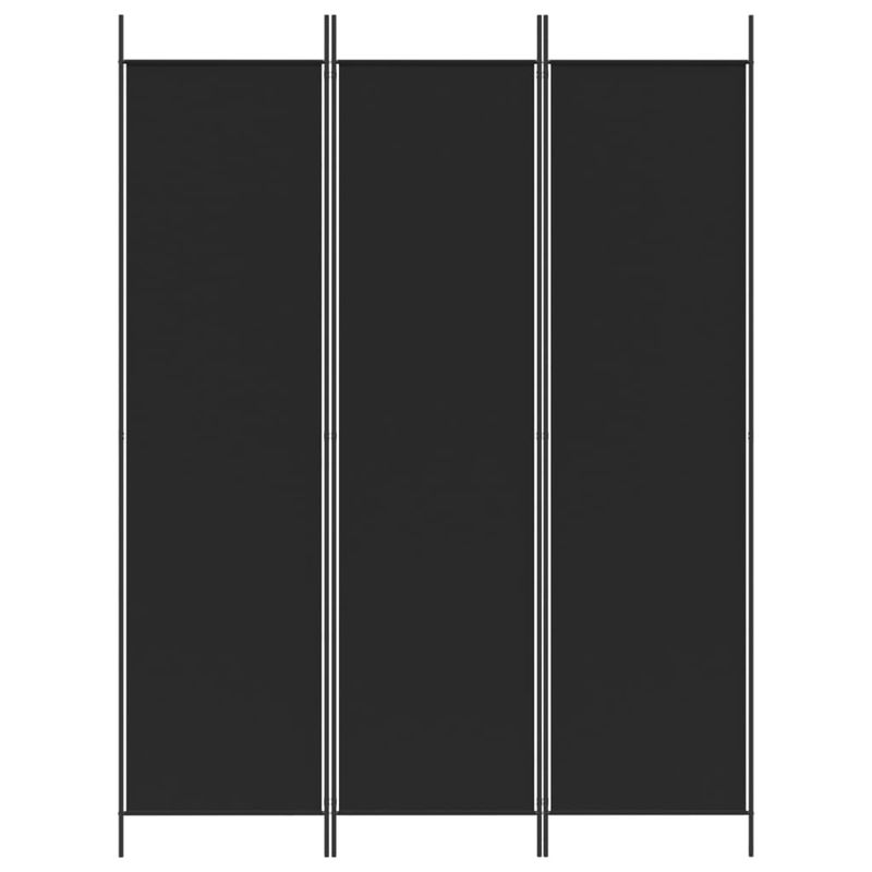 Casa si Gradina - Decoratiuni - Pereti despartitori si paravane - Paravan de camera cu 3 panouri, negru, 150x200 cm, textil - Infinity.ro