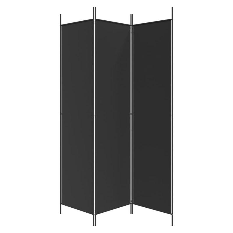 Casa si Gradina - Decoratiuni - Pereti despartitori si paravane - Paravan de camera cu 3 panouri, negru, 150x200 cm, textil - Infinity.ro