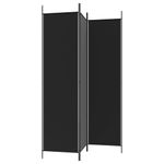 Casa si Gradina - Decoratiuni - Pereti despartitori si paravane - Paravan de camera cu 3 panouri, negru, 150x200 cm, textil - Infinity.ro