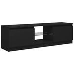 Casa si Gradina - Mobilier - Comode si corpuri - Comode - Comoda TV cu lumini LED, negru, 120x30x35,5 cm - Infinity.ro