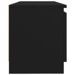 Casa si Gradina - Mobilier - Comode si corpuri - Comode - Comoda TV cu lumini LED, negru, 120x30x35,5 cm - Infinity.ro