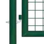 Casa si Gradina - Gradina si terasa - Garduri, panouri si accesorii - Poarta de gradina din plasa, verde, 350x175 cm, otel galvanizat - Infinity.ro