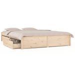 Casa si Gradina - Mobilier - Paturi si accesorii - Paturi - Cadru de pat cu sertare Small Double, 200x200 cm - Infinity.ro