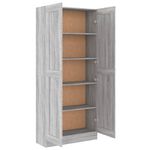 Casa si Gradina - Mobilier - Biblioteci si rafturi - Biblioteci - Biblioteca, gri sonoma, 82,5x30,5x185,5 cm, lemn prelucrat - Infinity.ro