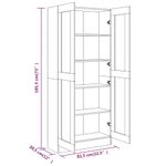 Casa si Gradina - Mobilier - Biblioteci si rafturi - Biblioteci - Biblioteca, gri sonoma, 82,5x30,5x185,5 cm, lemn prelucrat - Infinity.ro