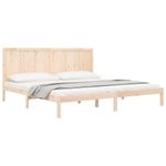 Casa si Gradina - Mobilier - Paturi si accesorii - Paturi - Cadru de pat mic single, 200x200 cm, lemn masiv de pin - Infinity.ro