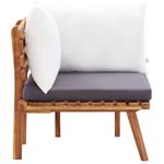 Casa si Gradina - Gradina si terasa - Mobilier exterior - Seturi mobila gradina - Set mobilier de gradina cu perne, 6 piese, lemn masiv de acacia - Infinity.ro