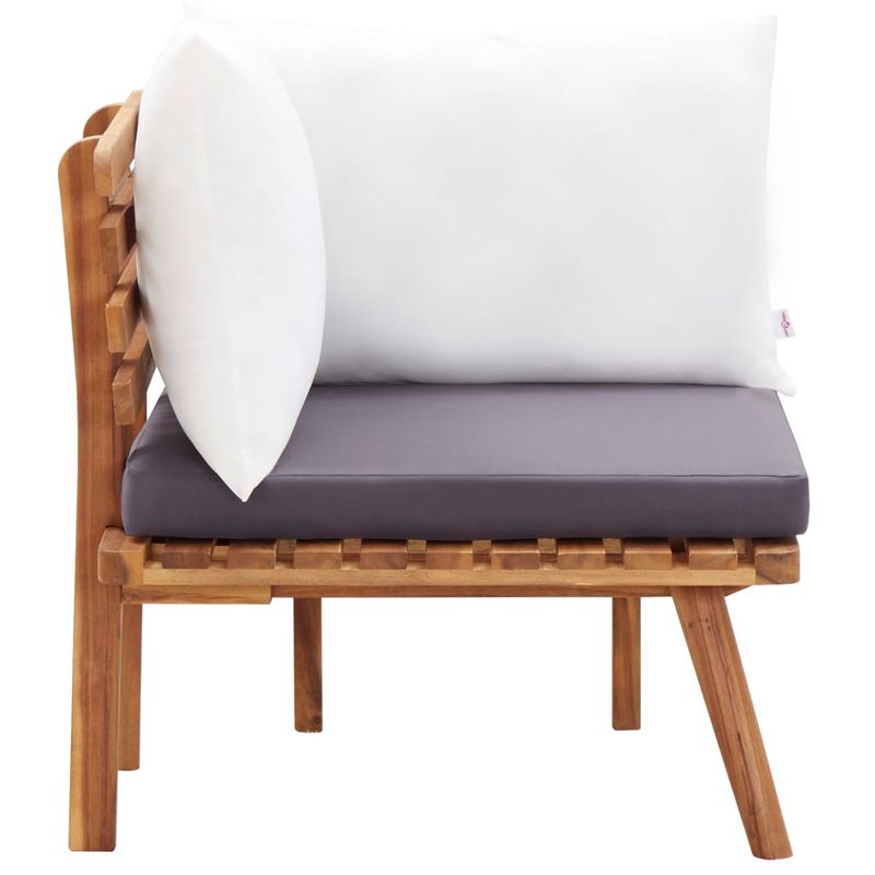 Casa si Gradina - Gradina si terasa - Mobilier exterior - Seturi mobila gradina - Set mobilier de gradina cu perne, 6 piese, lemn masiv de acacia - Infinity.ro