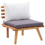 Casa si Gradina - Gradina si terasa - Mobilier exterior - Seturi mobila gradina - Set mobilier de gradina cu perne, 6 piese, lemn masiv de acacia - Infinity.ro