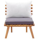 Casa si Gradina - Gradina si terasa - Mobilier exterior - Seturi mobila gradina - Set mobilier de gradina cu perne, 6 piese, lemn masiv de acacia - Infinity.ro