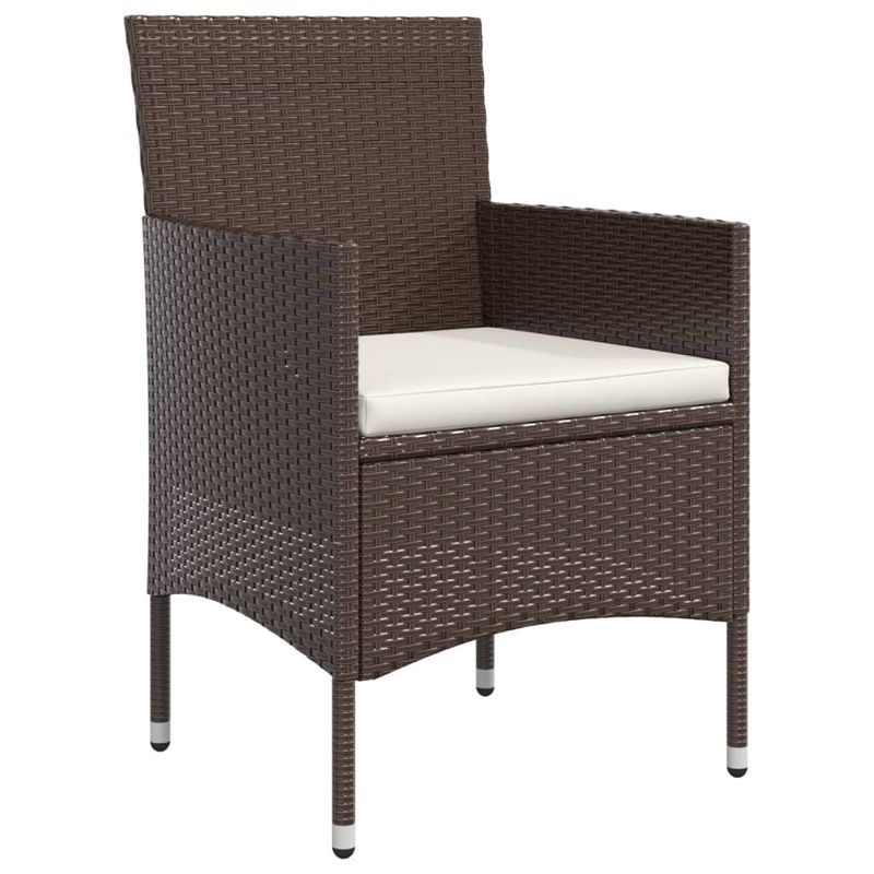 Casa si Gradina - Gradina si terasa - Mobilier exterior - Seturi mobila gradina - Set mobilier de gradina cu perne, 7 piese, maro si negru - Infinity.ro