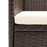 Casa si Gradina - Gradina si terasa - Mobilier exterior - Seturi mobila gradina - Set mobilier de gradina cu perne, 7 piese, maro si negru - Infinity.ro