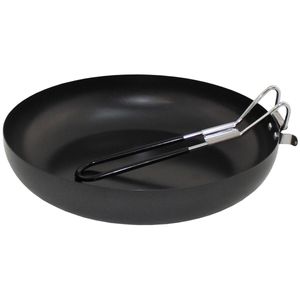 Tigaie din otel non-aderent cu maner pliabil, 24 x 5 cm, 460 g Fox Outdoor