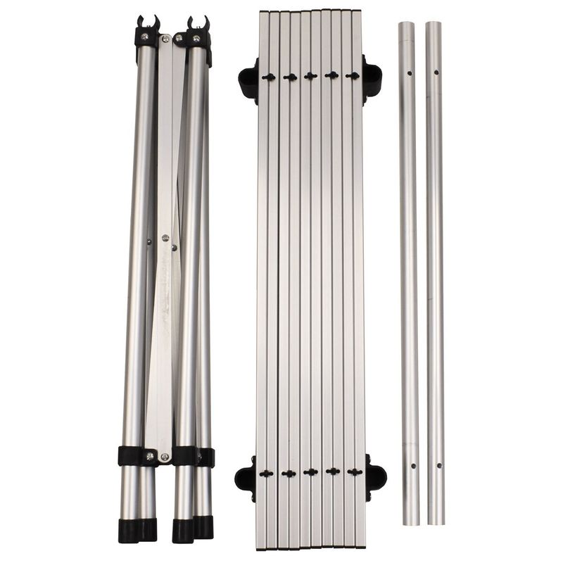 Sport si Outdoor - Camping - Mobilier pentru camping - Mese camping - Masa pliabila camping roll-up, aluminiu, cadrul pliabil, 58 x 58 cm, cu husa - Infinity.ro
