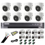 Casa si Gradina - Electrice - Smart Home - Camere de supraveghere - Sistem supraveghere Hikvision 8 camere interior 4 in 1 8MP, 2.8 mm, IR 60 m, DVR 8 canale 4 K 8MP, accesorii - Infinity.ro